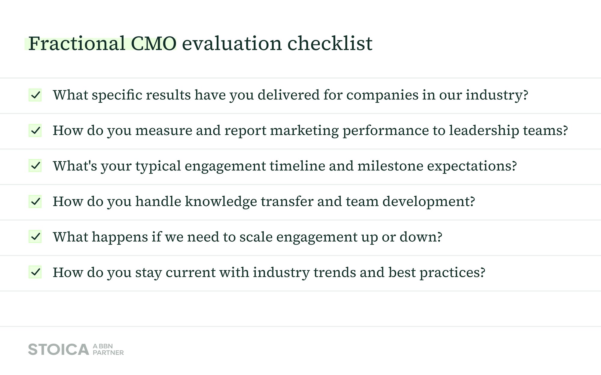 Checklist