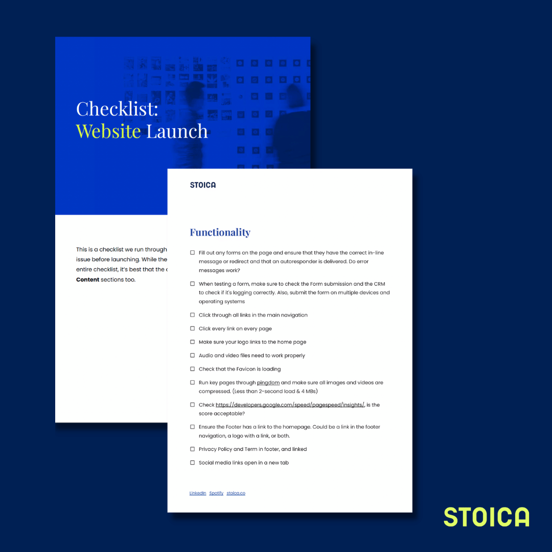 STOICA-Website-launch-checklist