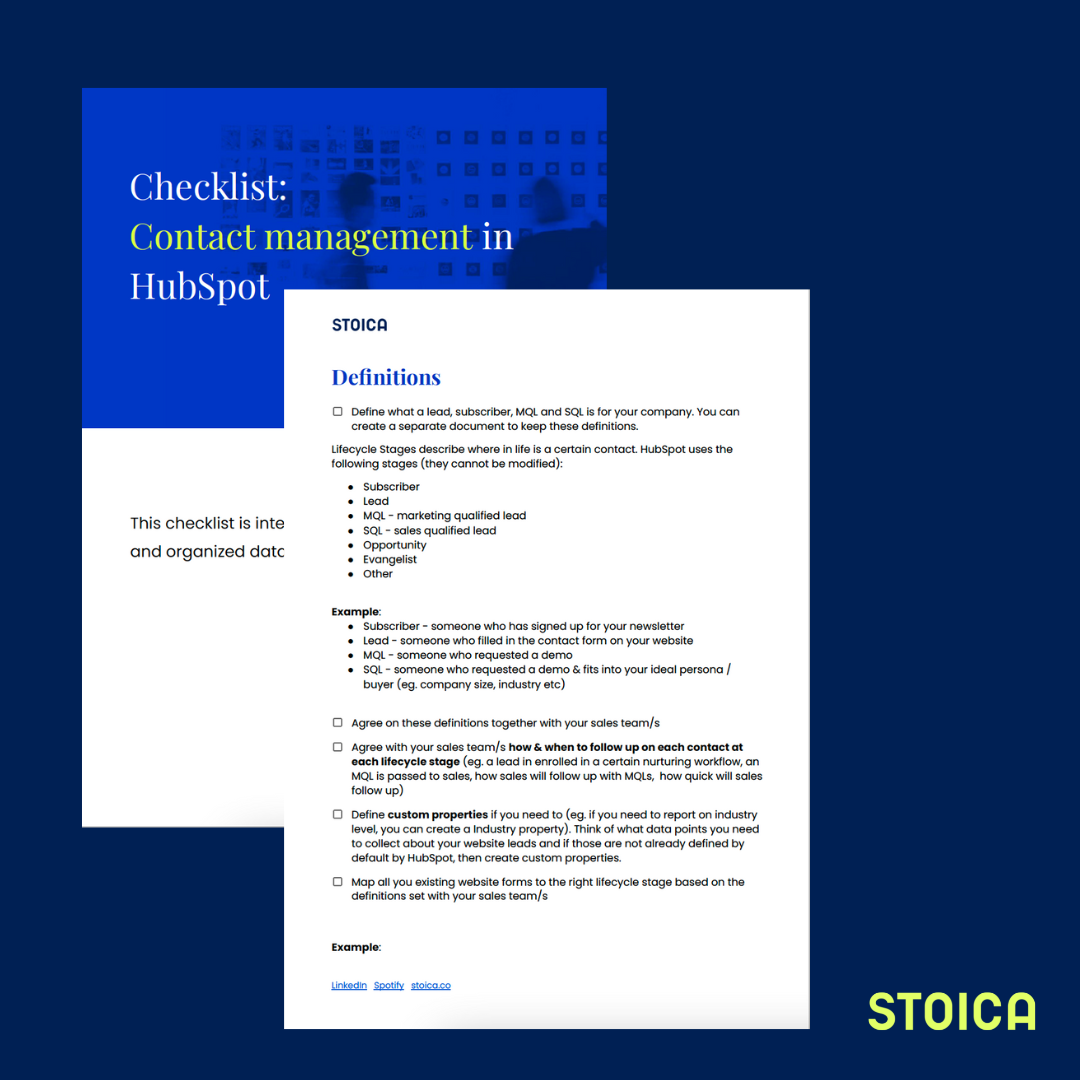 Contact Management in HubSpot