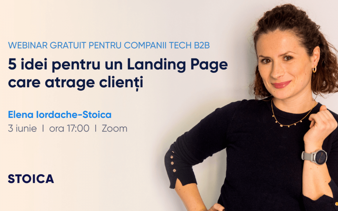 Webinar for B2B Tech companies: 5 ideas for a Landing Page that actually converts