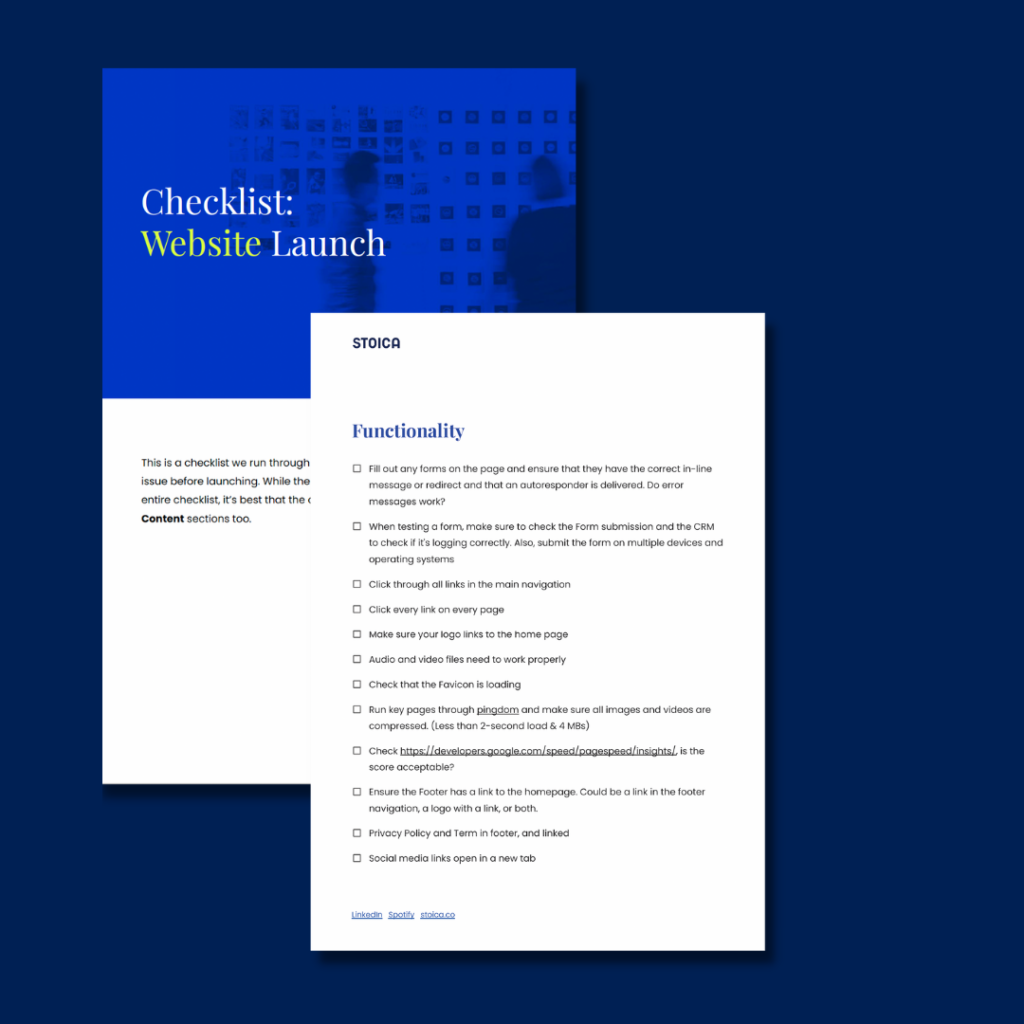website_laucnh_checklist